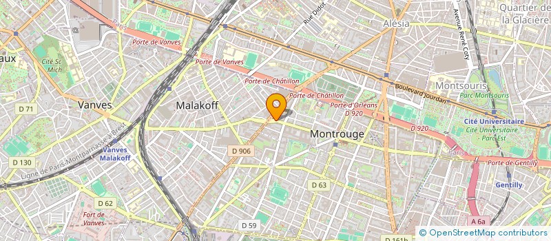 localisation de l'entreprise MONSIEUR ALEXANDRE SILVA MITRAUD  MONTROUGE