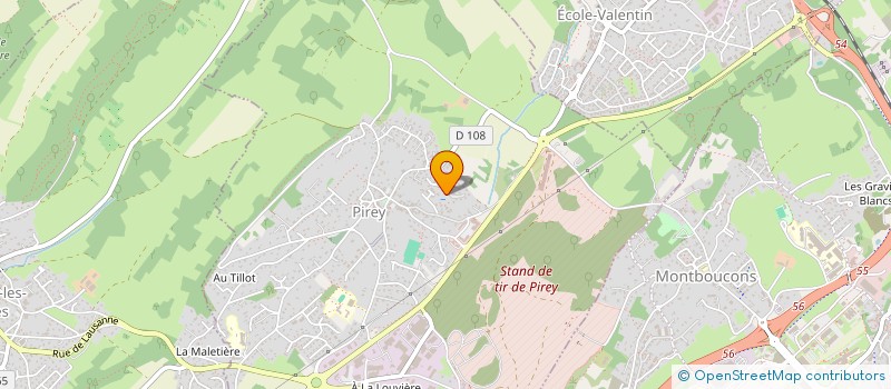 localisation de l'entreprise MONSIEUR ALEXANDRE SIMERAY  PIREY