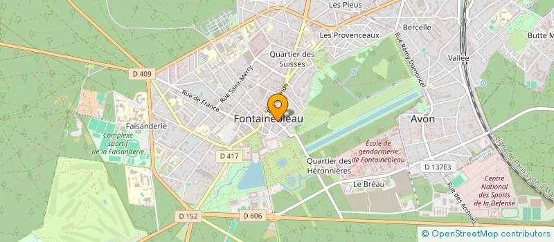 localisation de l'entreprise MONSIEUR ALEXANDRE SIMON  FONTAINEBLEAU