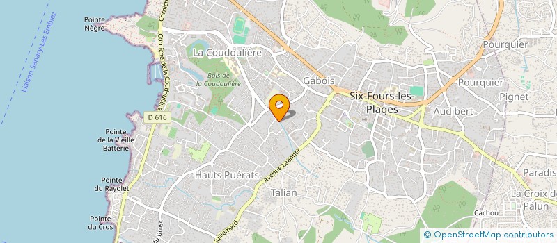 localisation de l'entreprise MONSIEUR ALEXANDRE SOULAS à SIX-FOURS-LES-PLAGES