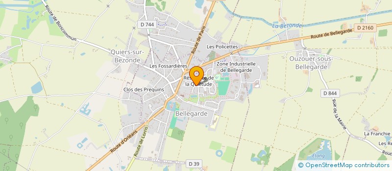 localisation de l'entreprise MONSIEUR ALEXANDRE SOURCEAU  BELLEGARDE