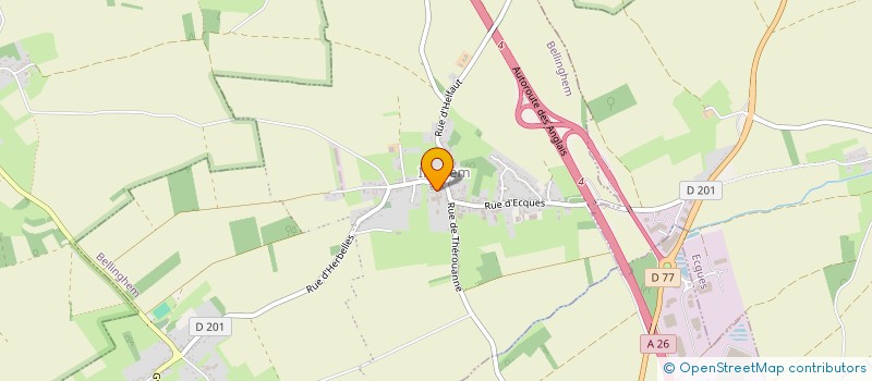 localisation de l'entreprise MONSIEUR ALEXANDRE STEENKESTE  BELLINGHEM