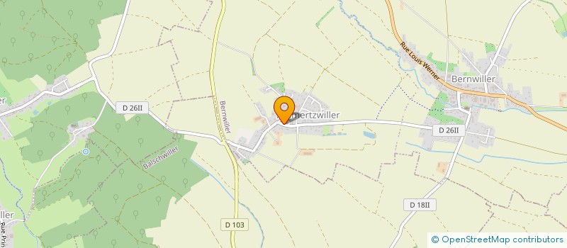 localisation de l'entreprise MONSIEUR ALEXANDRE STEINBACH  BALSCHWILLER