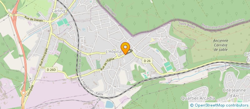 localisation de l'entreprise MONSIEUR ALEXANDRE STREIFF  L'HOPITAL