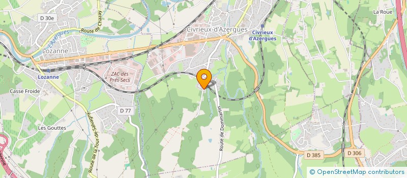 localisation de l'entreprise MONSIEUR ALEXANDRE SZYMOCHA  CIVRIEUX-D'AZERGUES