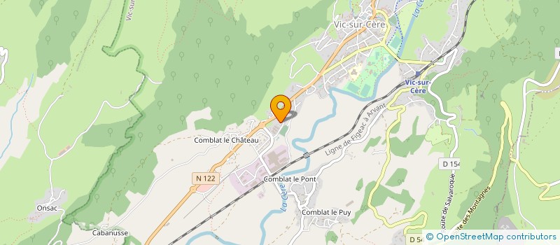 localisation de l'entreprise MONSIEUR ALEXANDRE TABEZE à VIC-SUR-CERE