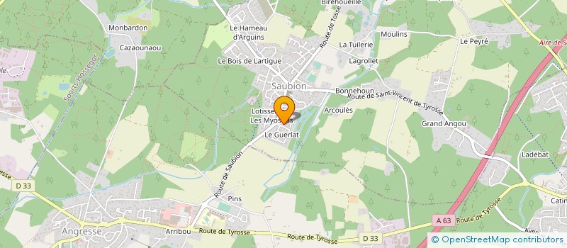 localisation de l'entreprise MONSIEUR ALEXANDRE TEISSEIRE à SAUBION