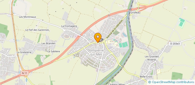 localisation de l'entreprise MONSIEUR ALEXANDRE TEIXEIRA  DOMPIERRE-SUR-MER