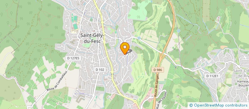 localisation de l'entreprise MONSIEUR ALEXANDRE TERRAND JEANNE  SAINT-GELY-DU-FESC