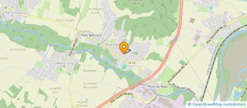 localisation de l'entreprise MONSIEUR ALEXANDRE TERRIEN  MACHEMONT