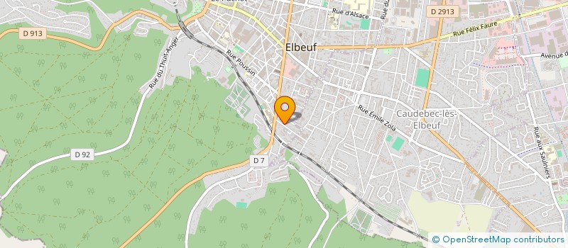 localisation de l'entreprise MONSIEUR ALEXANDRE THIEBEAULD DE LA CROUEE  ELBEUF