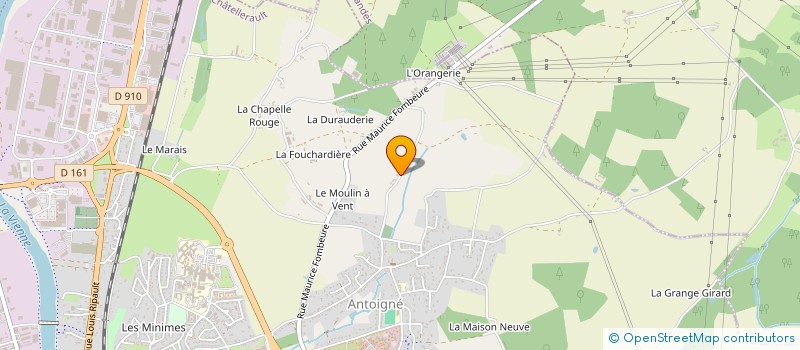 localisation de l'entreprise MONSIEUR ALEXANDRE THOMAS  CHATELLERAULT