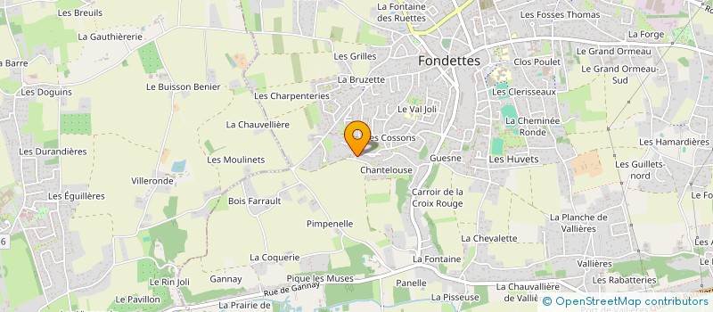 localisation de l'entreprise MONSIEUR ALEXANDRE THORIGNY  FONDETTES