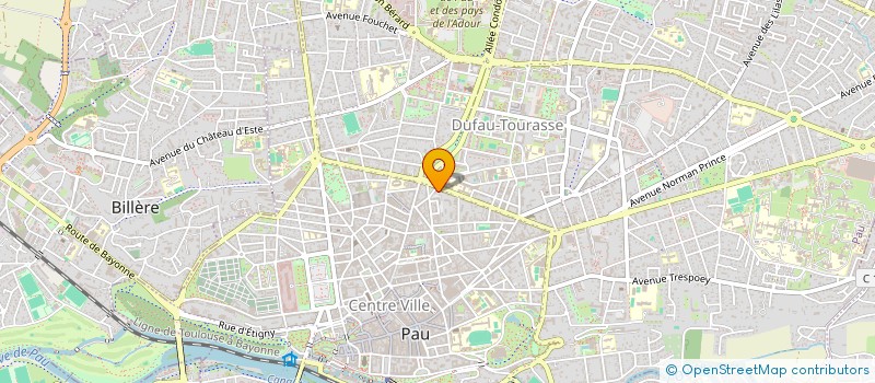 localisation de l'entreprise MONSIEUR ALEXANDRE THOURON à PAU