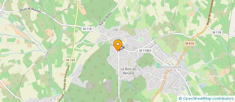 localisation de l'entreprise MONSIEUR ALEXANDRE THOUROUDE à BEAULIEU