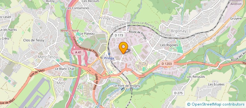 localisation de l'entreprise MONSIEUR ALEXANDRE THOUROUX à ANNECY