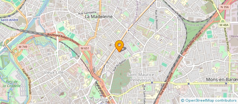 localisation de l'entreprise MONSIEUR ALEXANDRE TIBERGHIEN à LA MADELEINE
