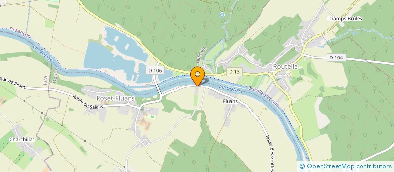 localisation de l'entreprise MONSIEUR ALEXANDRE TORDEUX  ROSET-FLUANS