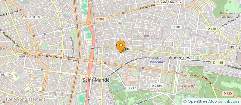 localisation de l'entreprise MONSIEUR ALEXANDRE TRIAY  VINCENNES