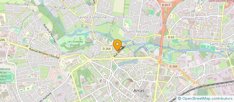 localisation de l'entreprise MONSIEUR ALEXANDRE TRIQUET à ARRAS