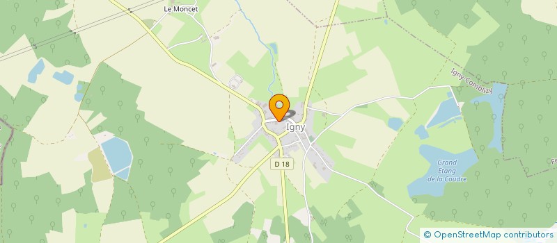 localisation de l'entreprise MONSIEUR ALEXANDRE TRISSON  IGNY-COMBLIZY