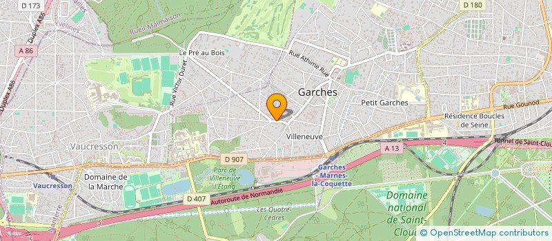 localisation de l'entreprise MONSIEUR ALEXANDRE TRUCHON-BARTES à GARCHES