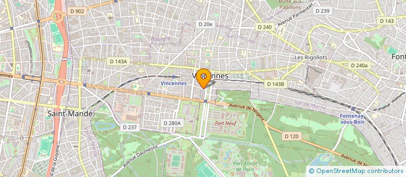 localisation de l'entreprise MONSIEUR ALEXANDRE TRUONG à VINCENNES