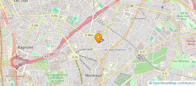 localisation de l'entreprise MONSIEUR ALEXANDRE TSIHLIS à MONTREUIL