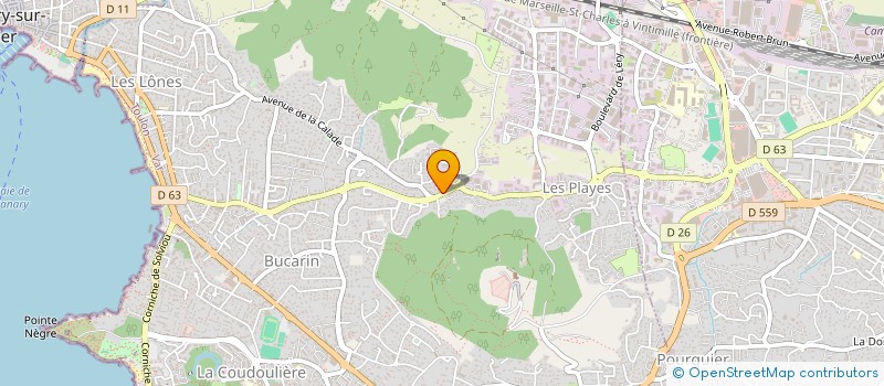 localisation de l'entreprise MONSIEUR ALEXANDRE UGINET à SIX-FOURS-LES-PLAGES