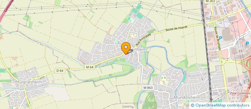 localisation de l'entreprise MONSIEUR ALEXANDRE UMBERT  LAMPERTHEIM