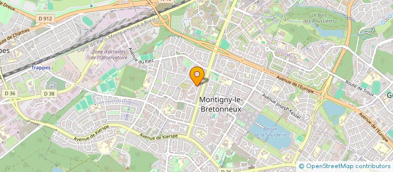 localisation de l'entreprise MONSIEUR ALEXANDRE URBAIN  MONTIGNY-LE-BRETONNEUX