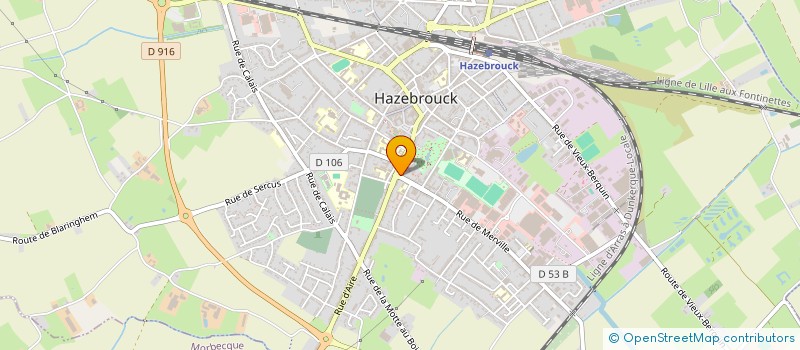 localisation de l'entreprise MONSIEUR ALEXANDRE VANBELLE  HAZEBROUCK