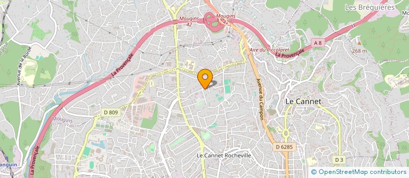 localisation de l'entreprise MONSIEUR ALEXANDRE VANHOUTTE à LE CANNET