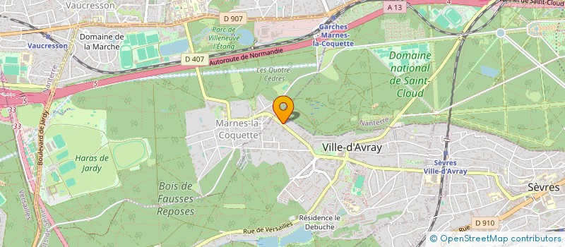 localisation de l'entreprise MONSIEUR ALEXANDRE VAUSSY  VILLE-D'AVRAY