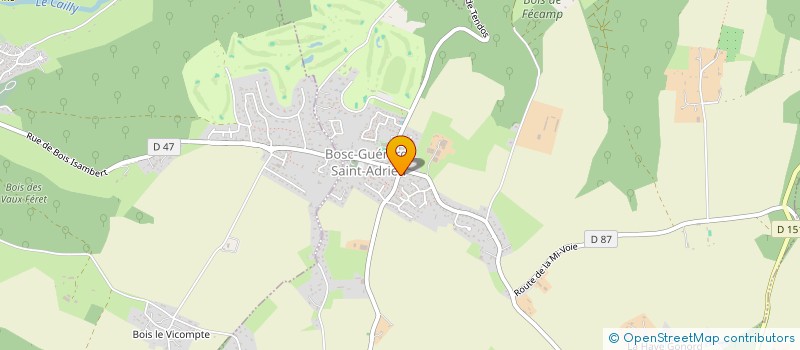 localisation de l'entreprise MONSIEUR ALEXANDRE VENDANGER  BOSC-GUERARD-SAINT-ADRIEN