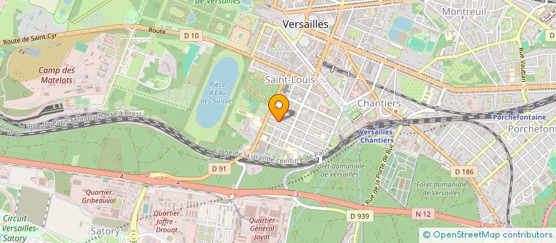 localisation de l'entreprise MONSIEUR ALEXANDRE VERBRUGGHE à VERSAILLES