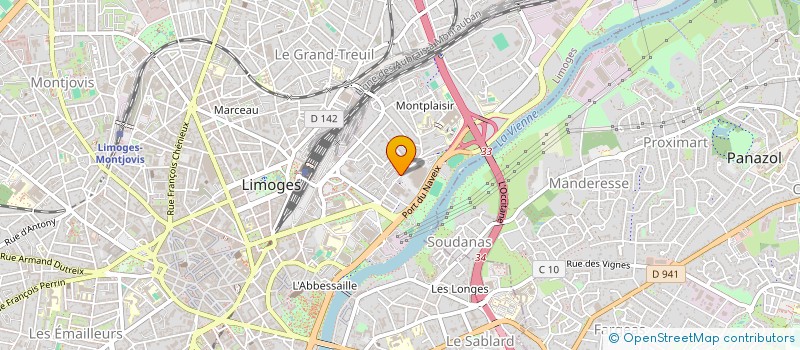 localisation de l'entreprise MONSIEUR ALEXANDRE VERGNE à LIMOGES
