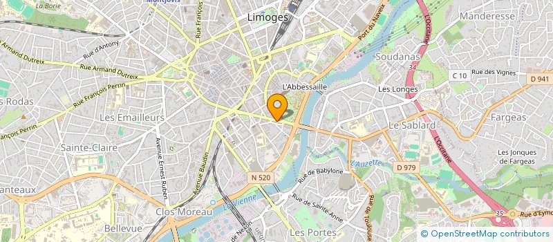 localisation de l'entreprise MONSIEUR ALEXANDRE VERGNE à LIMOGES