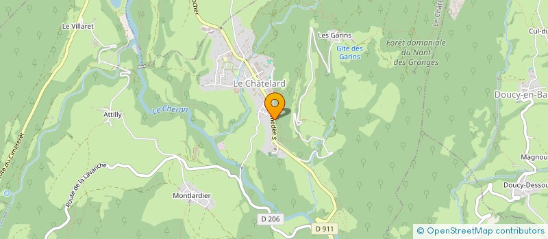 localisation de l'entreprise MONSIEUR ALEXANDRE VERGRIETTE à LE CHATELARD