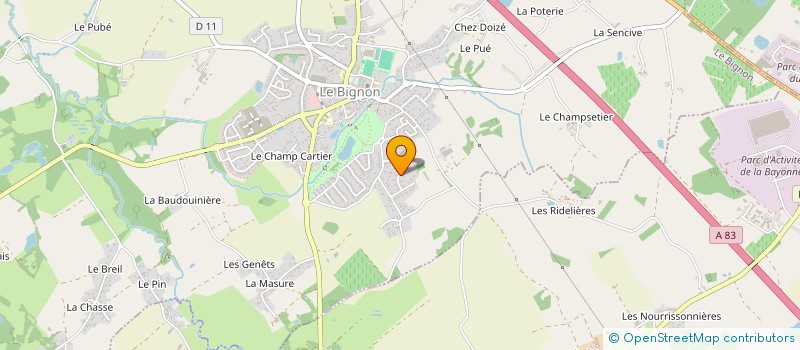 localisation de l'entreprise MONSIEUR ALEXANDRE VERLASSEN  LE BIGNON