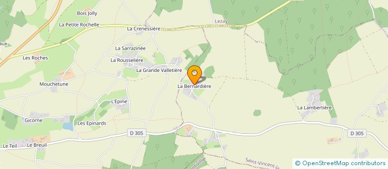 localisation de l'entreprise MONSIEUR ALEXANDRE VEZIEN  SAINT-VINCENT-LA-CHATRE