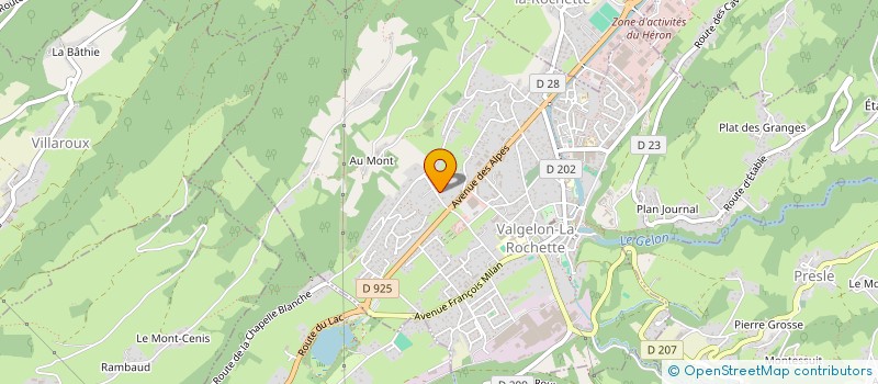 localisation de l'entreprise MONSIEUR ALEXANDRE VIAL-JEME  VALGELON-LA ROCHETTE