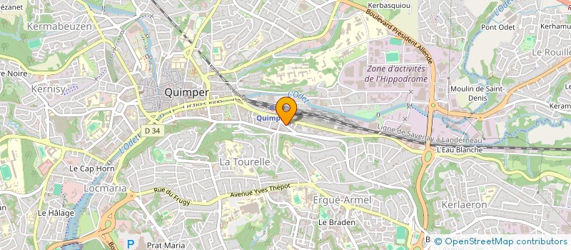 localisation de l'entreprise MONSIEUR ALEXANDRE VIDECOQ à QUIMPER