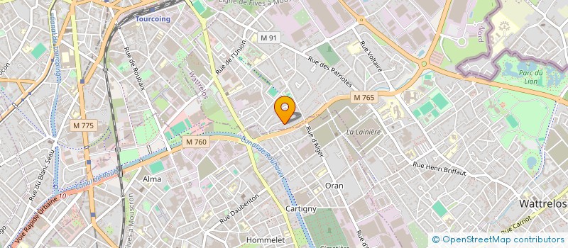 localisation de l'entreprise MONSIEUR ALEXANDRE VIENNE  WATTRELOS