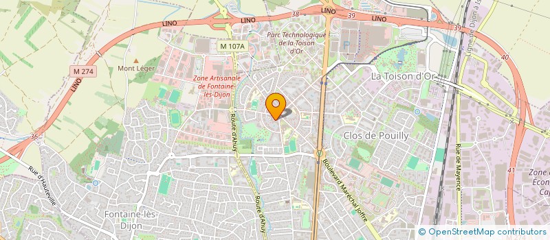 localisation de l'entreprise MONSIEUR ALEXANDRE VIEUX  DIJON