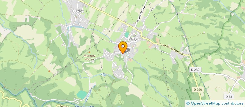 localisation de l'entreprise MONSIEUR ALEXANDRE VILLERET  BUZY