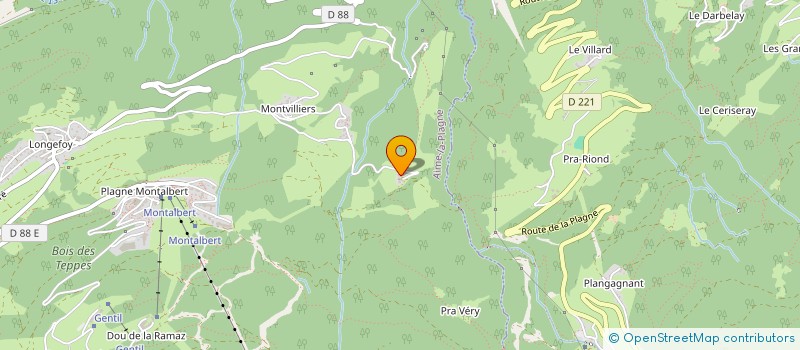 localisation de l'entreprise MONSIEUR ALEXANDRE VILLIEN  AIME-LA-PLAGNE