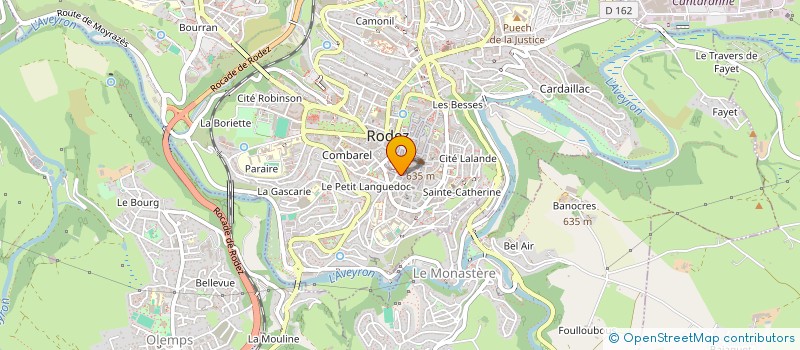 localisation de l'entreprise MONSIEUR ALEXANDRE VINCENT  RODEZ