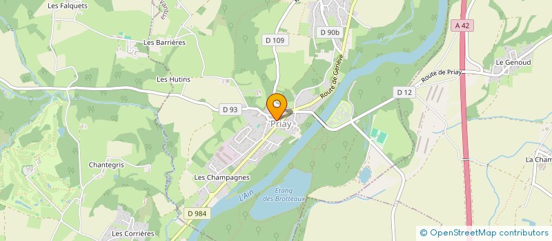 localisation de l'entreprise MONSIEUR ALEXANDRE VINCHES  PRIAY