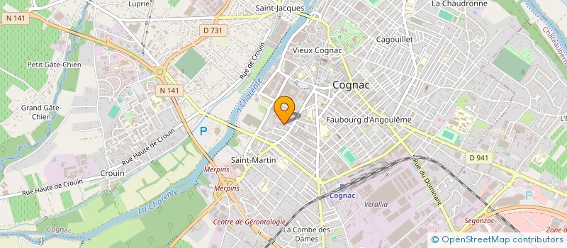 localisation de l'entreprise MONSIEUR ALEXANDRE VOGT à COGNAC